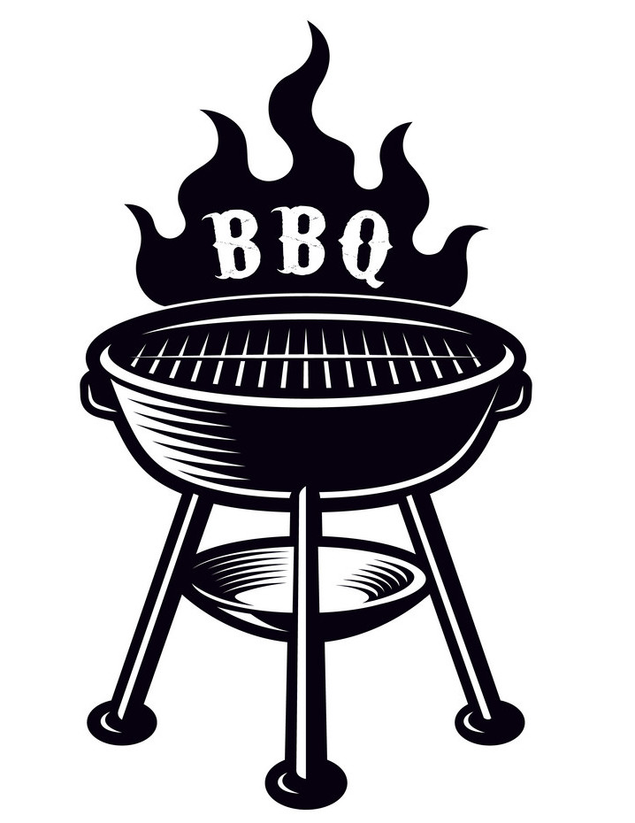 BBQ grill vector illustration